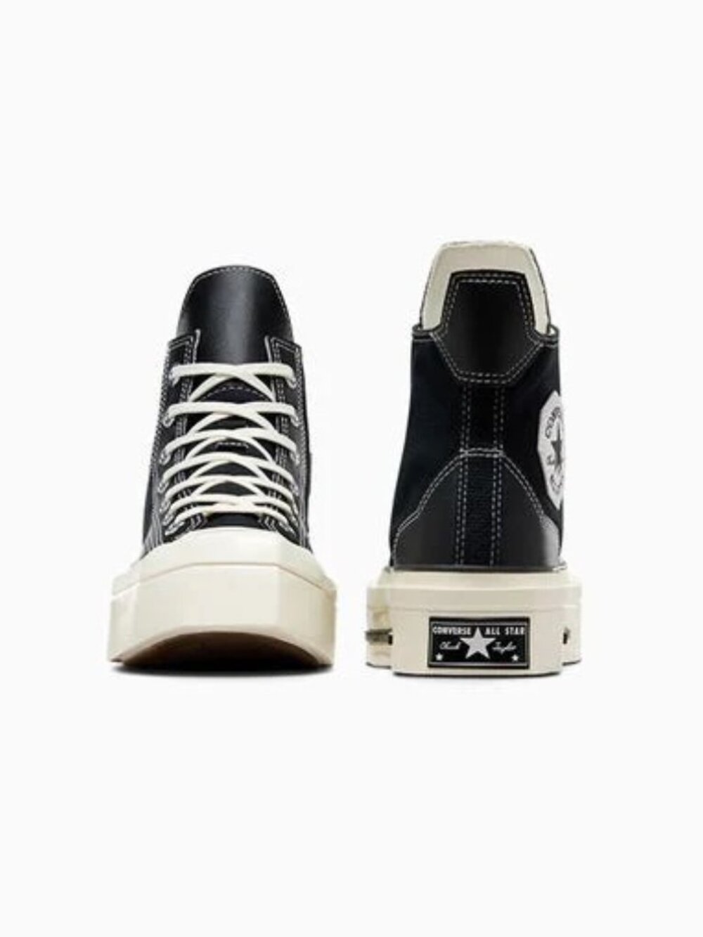 😍NWT😍 Converse Chuck 70 De Luxe Squared High - Black/Egret Women's 8/Men's 6 - Picture 15 of 16